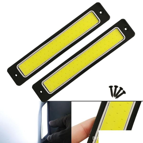 

daytime runnung lights 2x car styling drl daytime running light fog lights 2pcs super bright flexible waterproof cob straight drivin dht9j