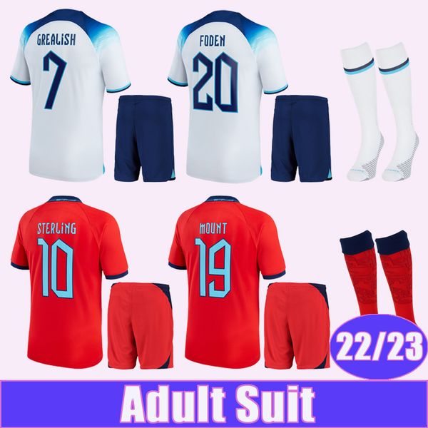

22 23 kane foden suit soccer jersey grealish mount sterling maguire stones rice henderson saka home away football shirt, Black;yellow