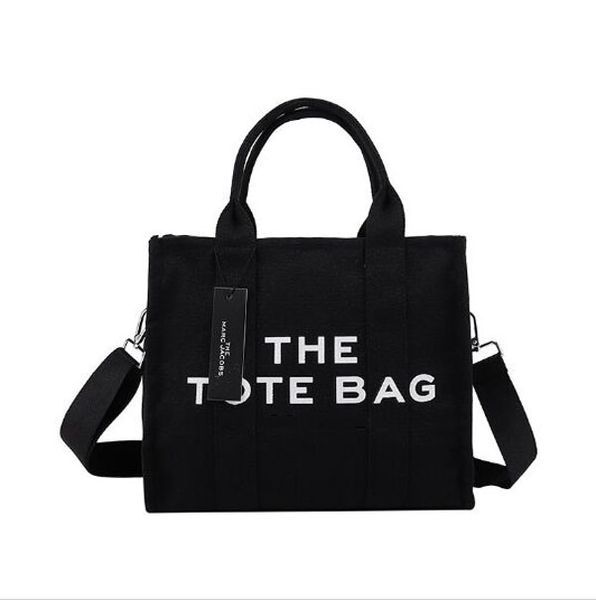 

women tote shoulder bags crossbody bag luxury large capacity canvas purse fashion designer girl handbags shopping bag, Black;red
