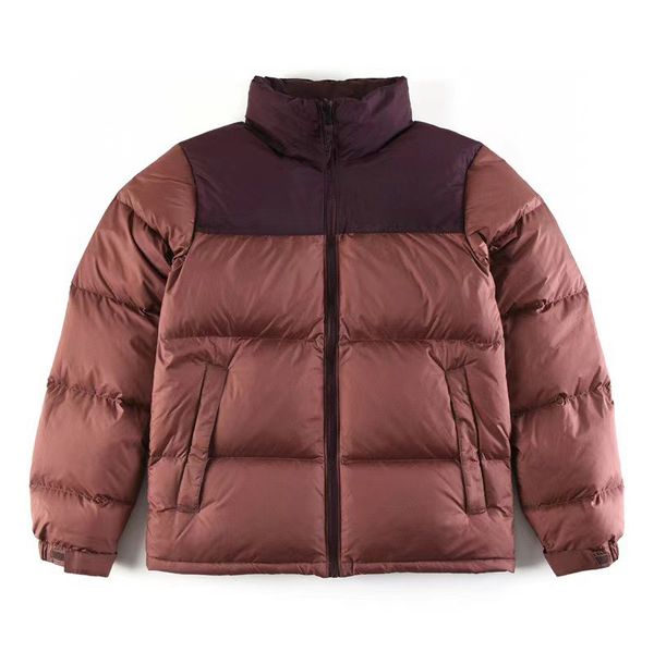 

winter warm short down jacket thickened jacket casual outdoor sports coat men and women dark red cotton clothing, Black
