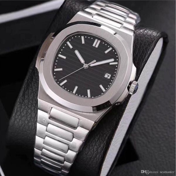 

19 colors mens watch automatic movement glide sooth second hand sapphire glass silver and gold wristwatches aaa225a, Slivery;brown