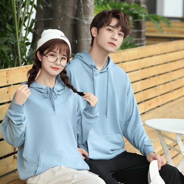 

autumn solid color hooded off shoulder pullover sweater and, Black