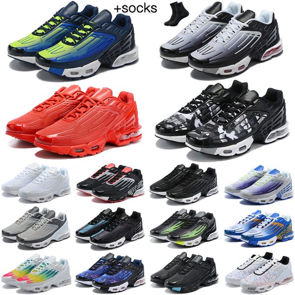 

2022 tn plus 3 tuned iii mens womens running shoes laser blue purple gold triple white og black ghost green aqua tnplus tn3 obsidian trainer
