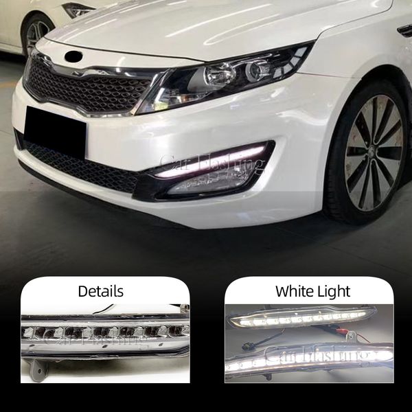 

car left right drl front bumper led daytime running light for kia k5 optima 2010 2011 2012 2013 day light