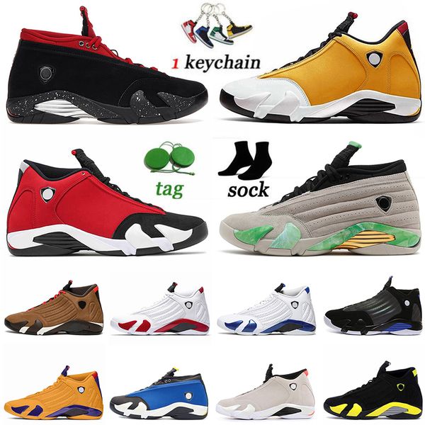

aaa quality jumpman 14 14s xiv basketball shoes for mens j14 ginger black toe candy cane desert sand gym blue red laney jordens sports sneak