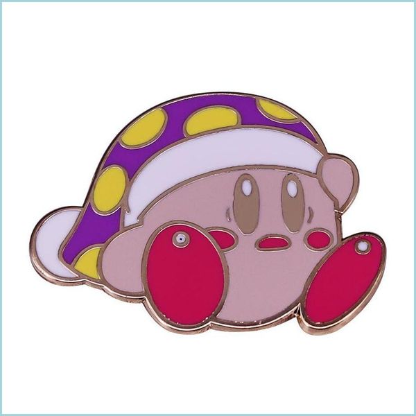 

pins brooches wearing a nightcap pink ees hard enamel pin cute cartoons kabii badge brooch accessories fan gift drop delivery 2022 je dhrgv, Gray