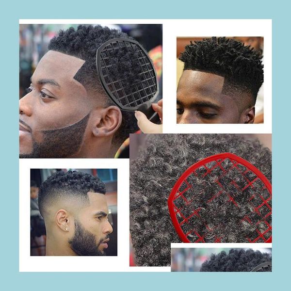 

hair brushes 2 in 1 afro twist it up hair comb 4 colors african mens hairdressing wave curl brush 60pcs drop delivery 2022 products dh9w7, Silver
