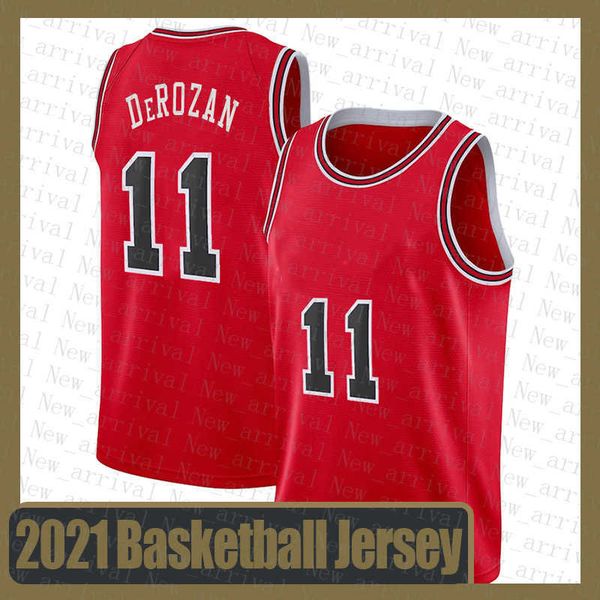 

2021 new demar 11 derozan lonzo 2 ball mens basketball jersey scottie 33 pippen dennis 91 rodman grey gradient, Black;red