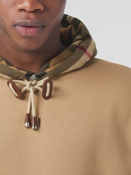 

men's and women's hoodies plaid hat customized refined cotton double strand terry delicate feel new products in autumn and winter, Black