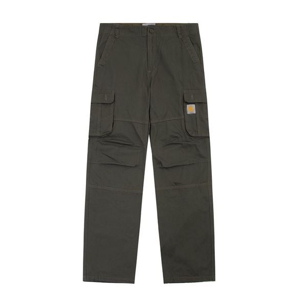 

mens pants cargo pant classic america multi pocket overalls straight casual cloth trousers j9fn, Black