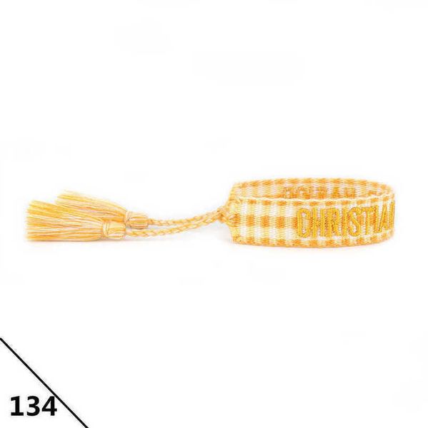 

luxury women's fashion bracelets d brand jewelry bangle designer handmade braided embroidered bracelet girl woven men's fabric tas, Golden;silver