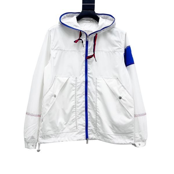 

winter thin hooded jacket white casual outdoor sportswear, Black