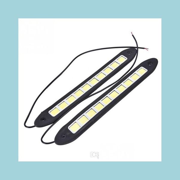 

daytime runnung lights 2pcs 18w waterproof car led 12v daytime running light drl fog cob strip lamp drop delivery 2022 mobiles motor dhskp