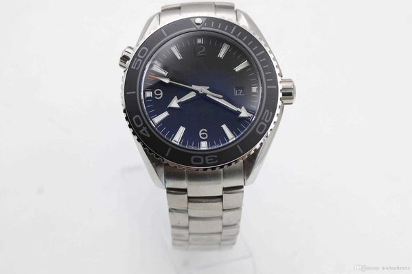 

watches promotio men's watch factory master eta8500 automatic mechanical black ceramic dial wristwatch gs1g, Slivery;brown