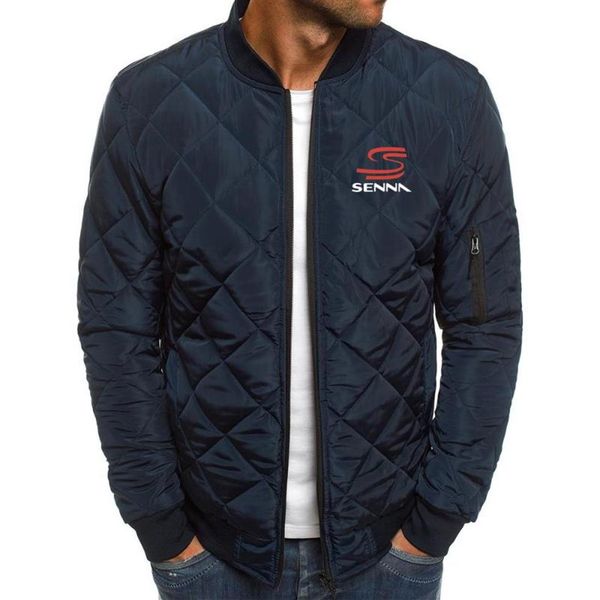 

men's hoodies & sweatshirts mclaren senna logo print custom made fashion solid color men zipper cotton clothes jacket warm co247n, Black