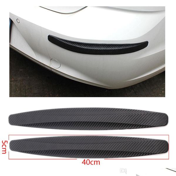 

bumpers 2pcs 40x5cm car bumper protector corner guard antiscratch strips sticker protection body moldings valance chin drop delivery dhwxx