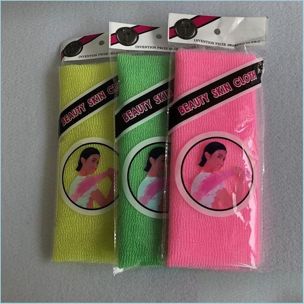 

bath tools accessories exfoliating nylon bath shower body cleaning washing scrubbing towel scrubbers skin care tool drop delivery dhjui