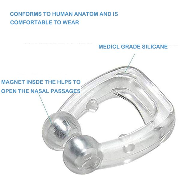 

costumes anti snore nose aid silicone nasal dilators ssnoring nose clip sleep tray sleeping aid apnea guard night device cosplay, Black