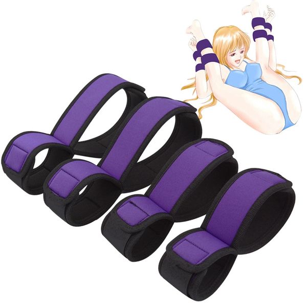 

costumes sm games tied hands and feet bound handcuffs suit couples flirting toys female slave training supplies toys wrist cuff, Black