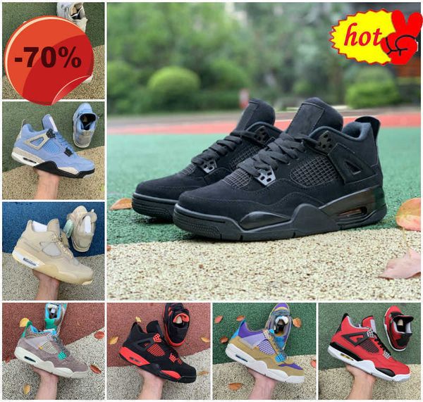 

2022 2022 jumpman black cat 4 4s basketball shoes mens women shimmer sail red thunder cement white oreo bred ow union taupe haze desert moss