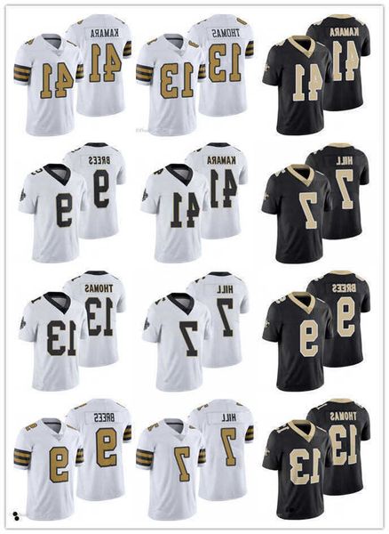 

football jerseys new''orleans''saints''9 drew brees 41 alvin kamara, Black;red
