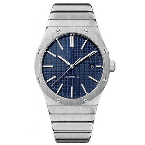 

mens watch automatic mechanical movement men watches sapphire glass waterproof stainless steel transparent back male w225i, Slivery;brown