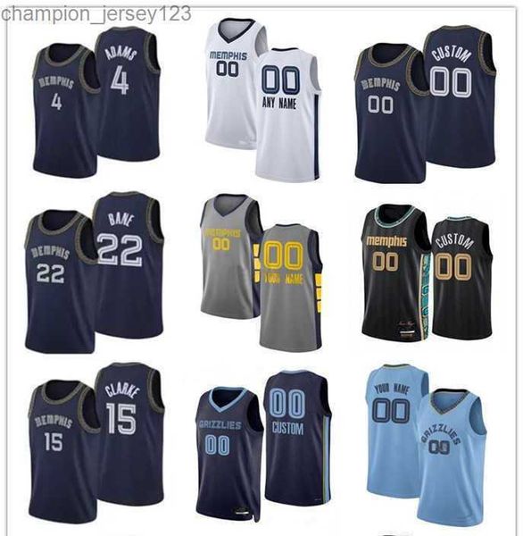 

college basketball wears 75th custom jersey memphis''grizzlies''men women youth 4 steven adams 7 santi aldama 22 desmond, Black