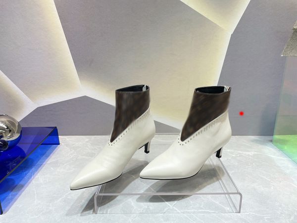 

love women boots chunky heel martin laureate boot black white yellow size uk4.5-uk8.5 martins woman shoes -m070