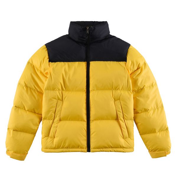 

winter warm short down jacket thickened jacket casual outdoor sports coat men and women black yellow cotton clothing