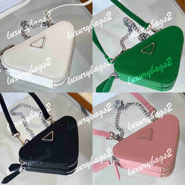 

2022 fashion bags totes designer handbag women mini designer tote triangle bag 15cm classic 4 colors pu leather handbags