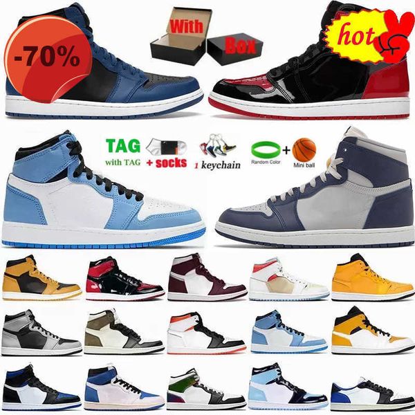 

2022 stage haze 1s mens basketball shoes 1 unc twist dark mocha university blue grey hyper bred patent royal heritage bordeaux sports