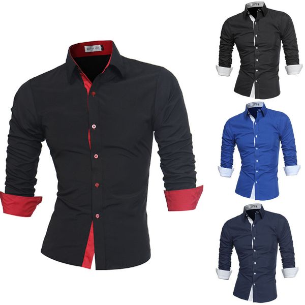 

men's shirt long sleeve casual slim black large size shirt 4xl, White;black