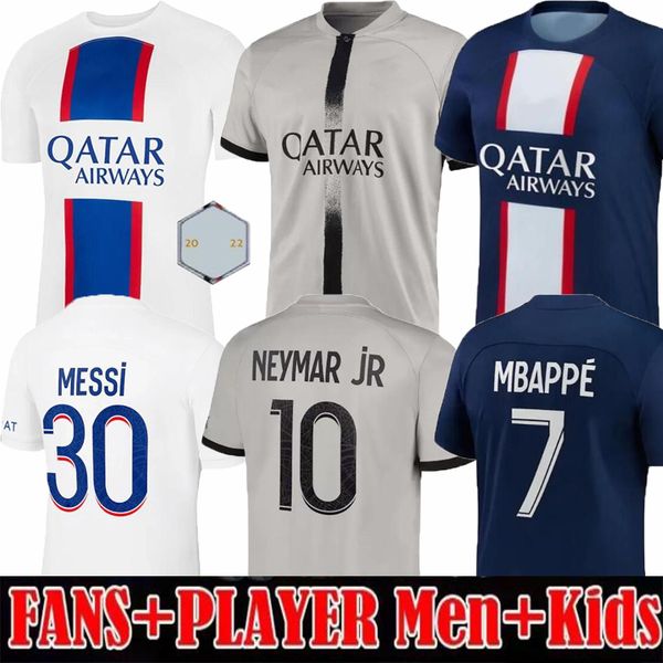 

22 23 mbappe messi soccer jersey sergio ramos di maria draxler 2022 2023 sports football shirt marquinhos verratti kids kit men women maillo, Black;yellow