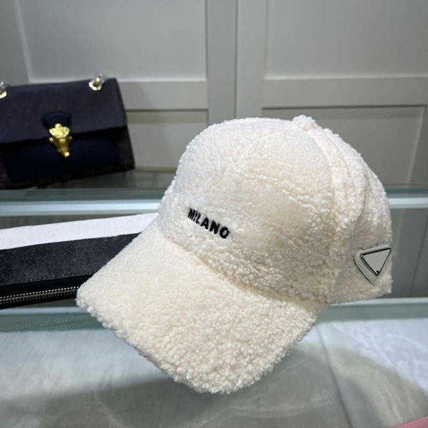 

winter ball caps for mens women designer cashmere baseball cap with letters fashion street hat beanies warm furry hats multi colors super, Blue;gray