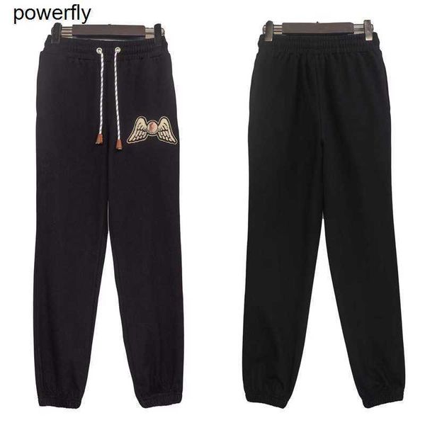 

men's pants loose designer palmss fashion brand long pants black sports fashion streetwear pants