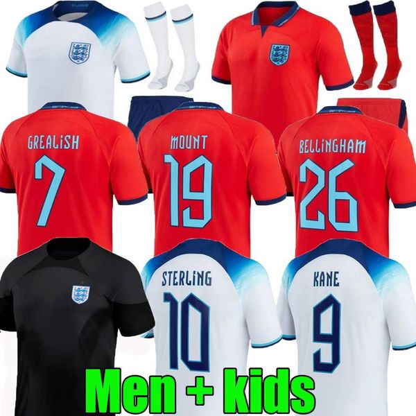 

custom s-4xl 2022 kane foden soccer jerseys 22/23 home national football englands sterling saka rashford barkley sancho mount grealish men w, Black;yellow