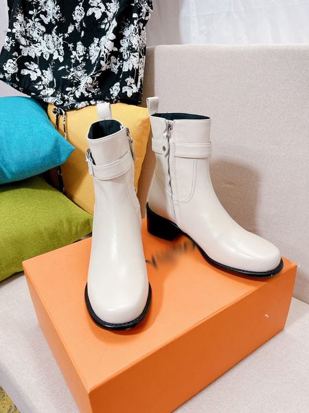 

love women boots chunky heel martin laureate boot black white yellow size uk4.5-uk8.5 martins woman shoes -m060