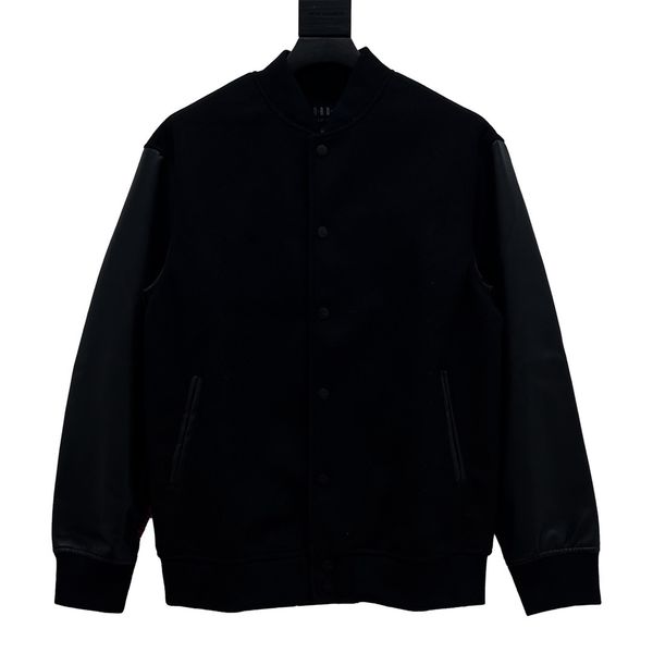 

tweed baseball jacket jacket thickened casual outdoor sportswear, Black