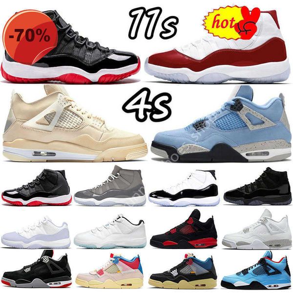 

2022 sail 4 4s mens basketball shoes sneakers 11 11s cherry cool grey concord gamma university blue fire red oreo bred black cat white