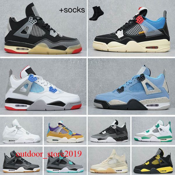 

university blue 1 jumpman 1s hype royal twist unc mens basketball shoes black cat bred 4 4s fire red white cement sail what the guava ice