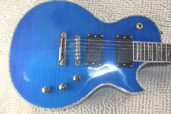 

deluxe ec-1000 blue electric guitar with 9v battery amplifier circuit