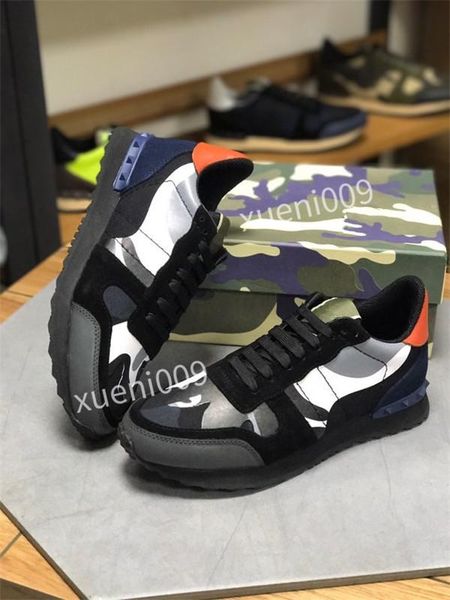 

shoes trendy sneakers skateboarding ace bee embroidery leisure athletic fitness chaussures with box xg200509 valentinoe''valentino, Black