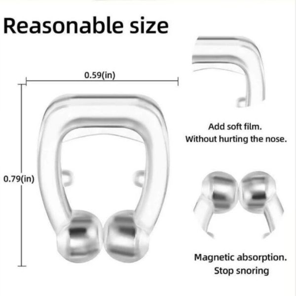 

costumes 4-30pcs anti snoring nose clip silicone snore sring silent sleep aid night sleeping apnea guard night device wholesales co, Black