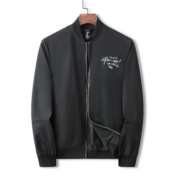 

2023 new fashion jacket windbreaker long sleeve mens jackets clothing zipper pocket with animal pattern plus size clothes m-3xl ds31, Black;brown