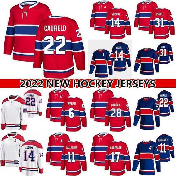 

college wear hockey jerseys 22 cole caufield jersey 14 nick suzuki 31 carey price 11 brendan gallagher 17 josh anderson 6 shea weber 28 chri, Black