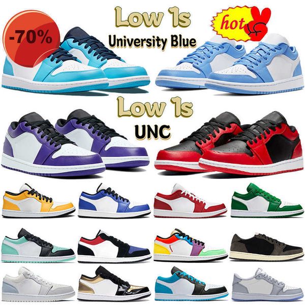 

2022 2021 low cut jumpman 1 og 1s mens basketball shoes electro orange obsidian unc hyper royal university blue lucky green bred patent