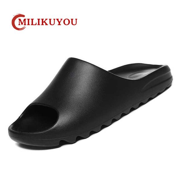 

men slippers soft sandals casual shoes slide men sandal women beach original summer brand women, Black