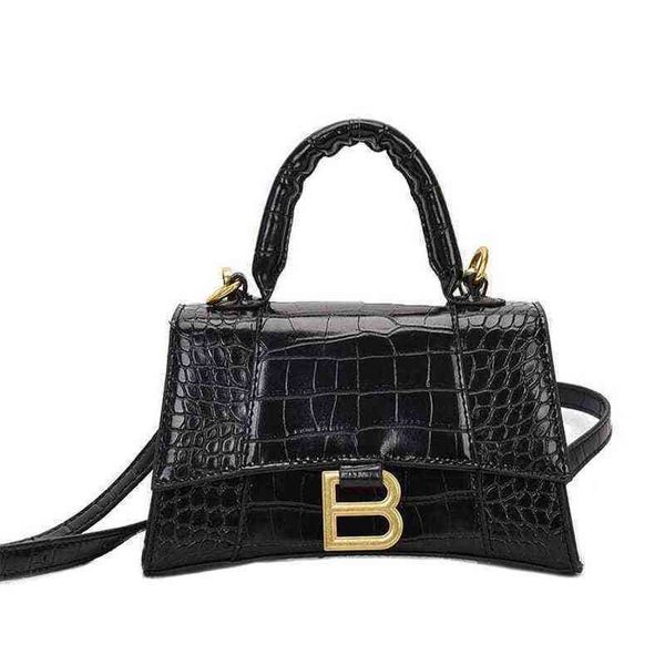 

balencaige handbags designer hourglass bag women's underarm single shoulder staff retro style stone pattern high-level sense