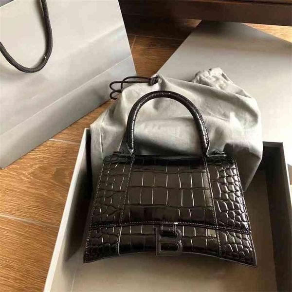 

designer handbags balencaige bags hourglass crocodile leather women's single shoulder diagonal d783 wan 71ug 5k6p