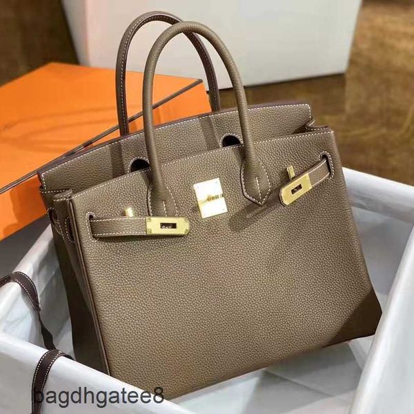 

bag designer 2023 buckle handbag bags birkins thread wax high pattern togo litchi women's leather e5hd